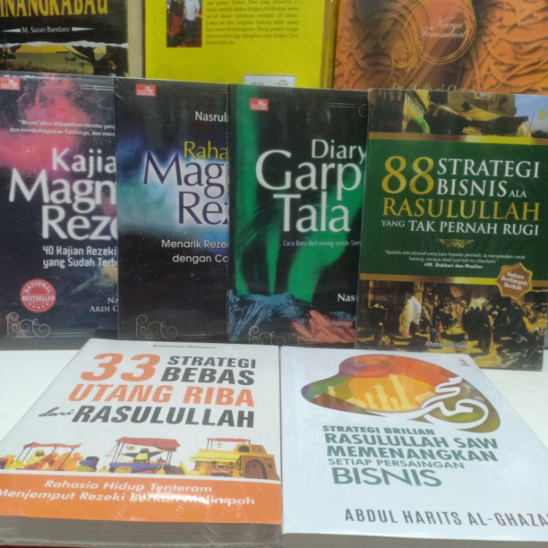 Paket Murah 6 buku, Kajian magnet rezeki, Rahasia magnet rezeki, Diary garputala, 88 Strategi Bisnis