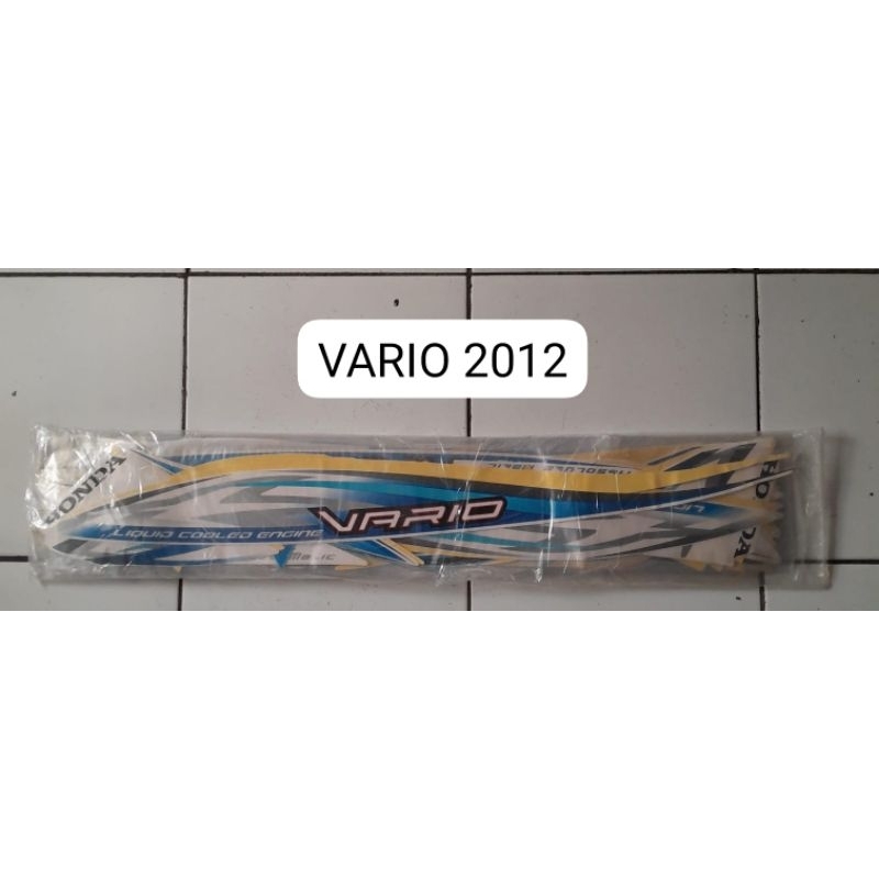 stiker Vario 2012 ori biru putih striping Vario karbu Vario lama 110 full body
