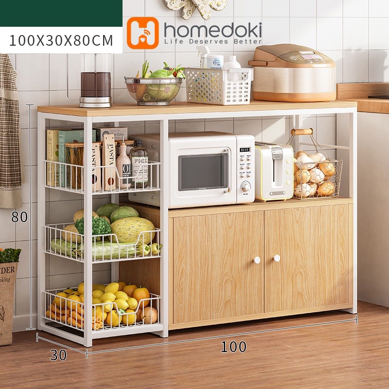 Homedoki Rak Dapur / Rak Oven / Rak Microwave / Rak Dapur Susun Minimalis