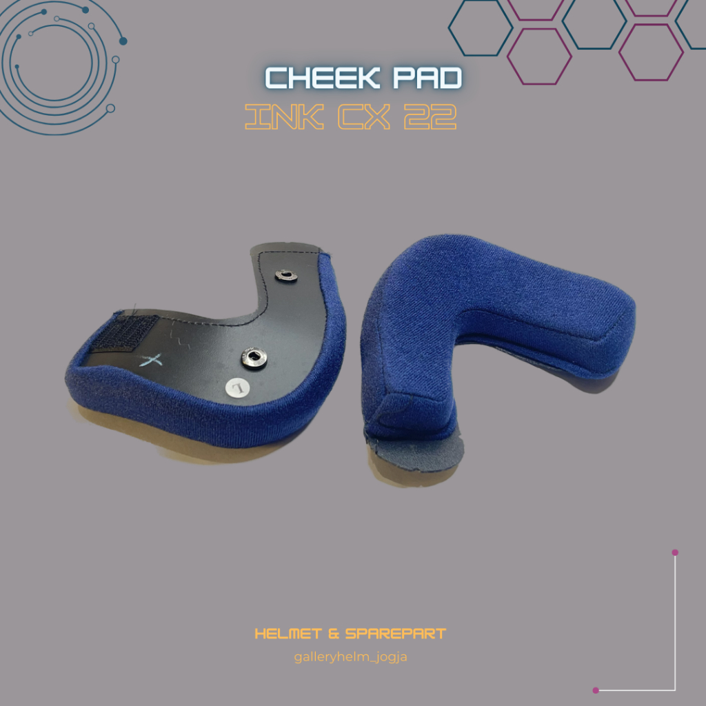 INK CX 22 - Cheek Pad / INK CX22 Cheekpad / busa pipi helm cx 22 / sparepart original 100%