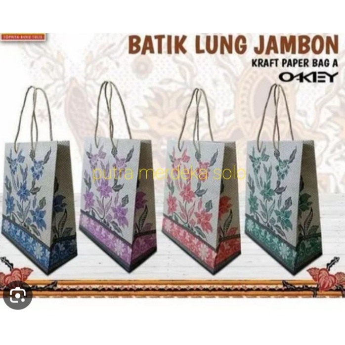 

Paper Bag Batik KIKY OKEY A (1 PAK = 10 pcs) Shopping Bag Okey A Batik