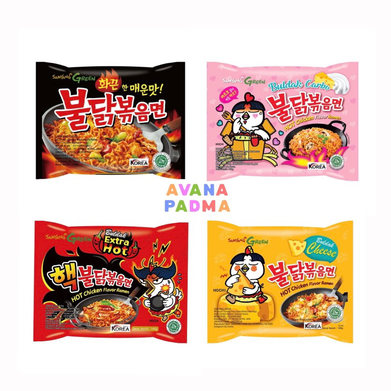 

Samyang Noodle (4 Varian Rasa) (140g)