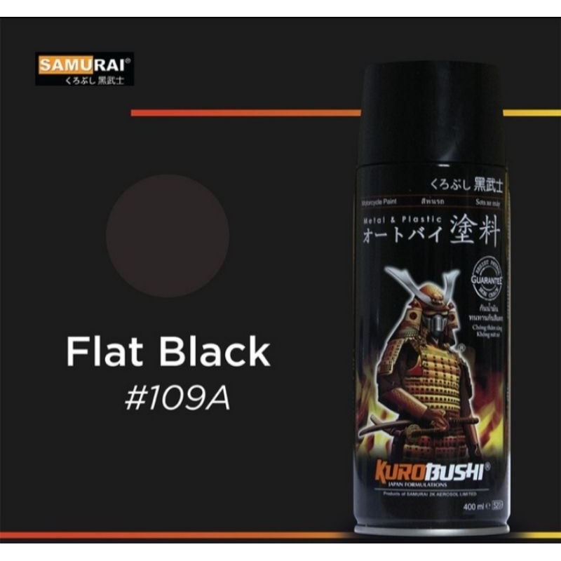 cat semprot samurai paint hitam doff 400ml