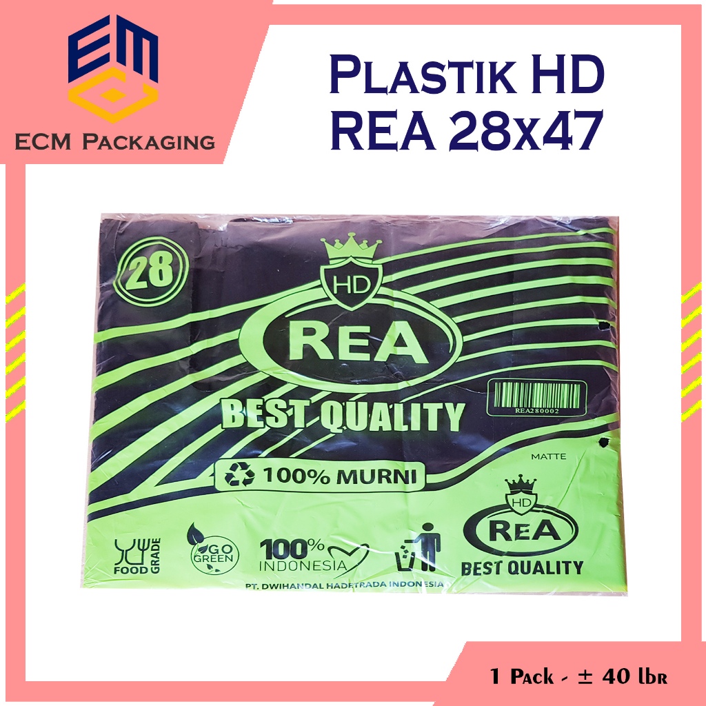 PLASTIK HD REA 28 HITAM | KANTONG PLASTIK HITAM | KANTONG KRESEK