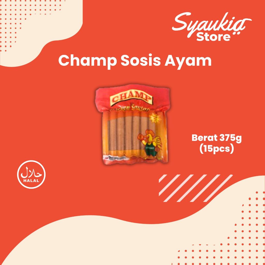 

Champ Sosis Ayam 375g (15pcs)