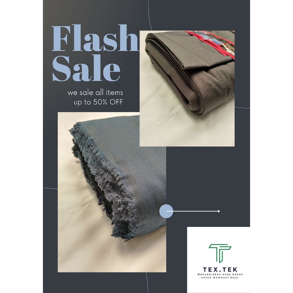 Kain Bahan American Drill Valetta Roll an