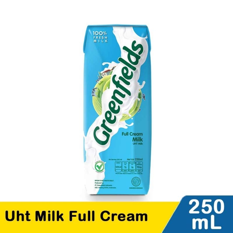 

Greenfields Uht Milk Full Cream 250Ml