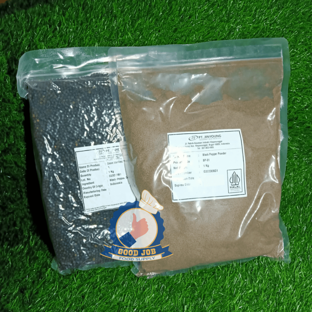 

LADA HITAM Butir & Bubuk 1 Kg Halal - Peppercorn Tellicherry Whole Black Pepper -Merica hitam/ Pappercorn