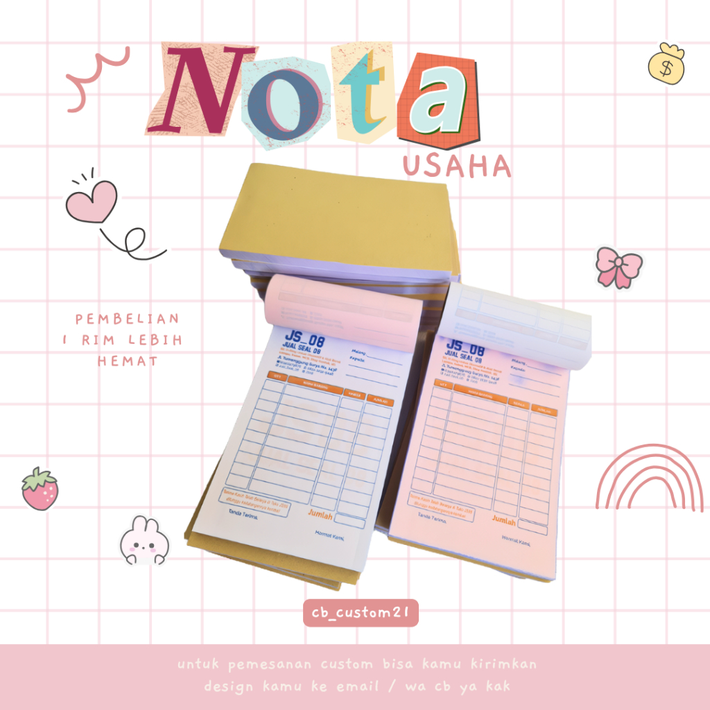 

Nota Usaha Murah ISI 10 BUKU