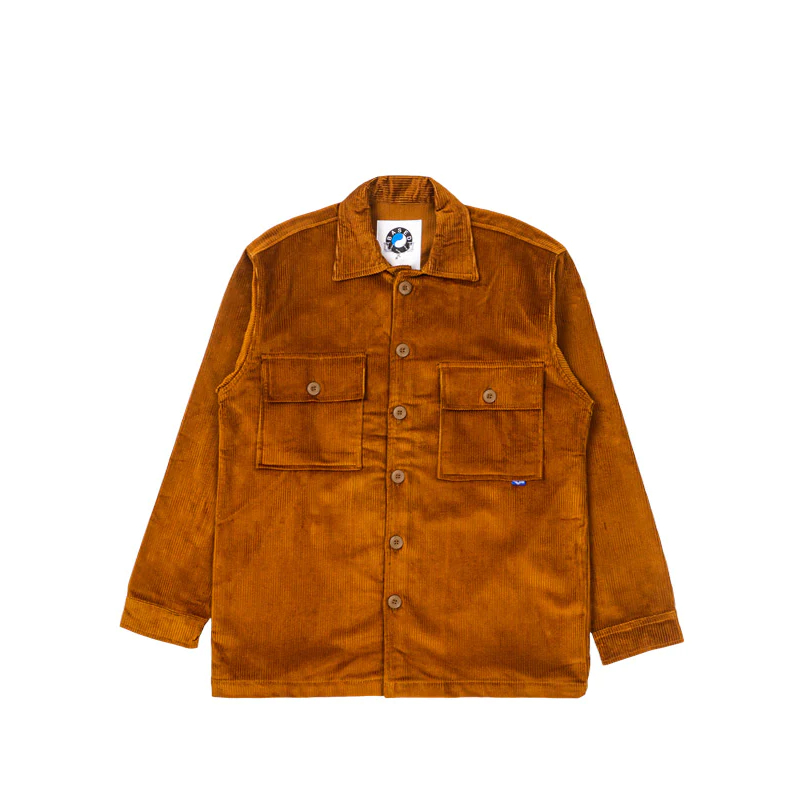 BASED CLUB JEELING BROWN CORDUROY SHIRT