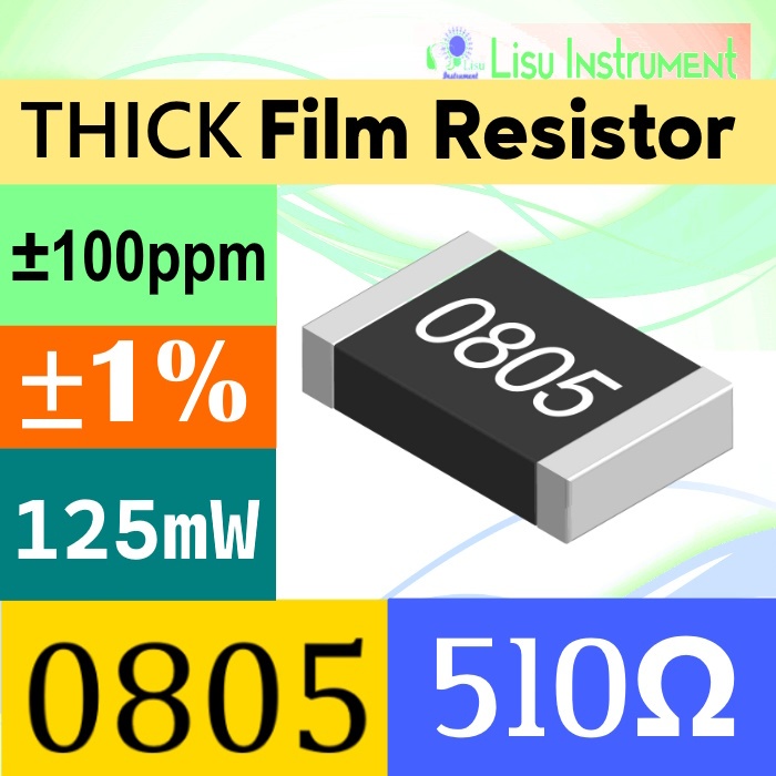 510Ω 0805 ±1% THICK Film Resistors SMD Chip Resistor 510R 5100