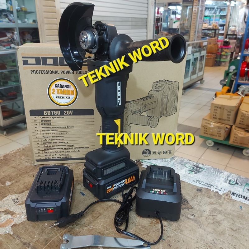 DOLIZ BD670 MESIN GERINDA CORDLESS BRUSHLESS ANGLE GURINDA DOLIZ BD 670