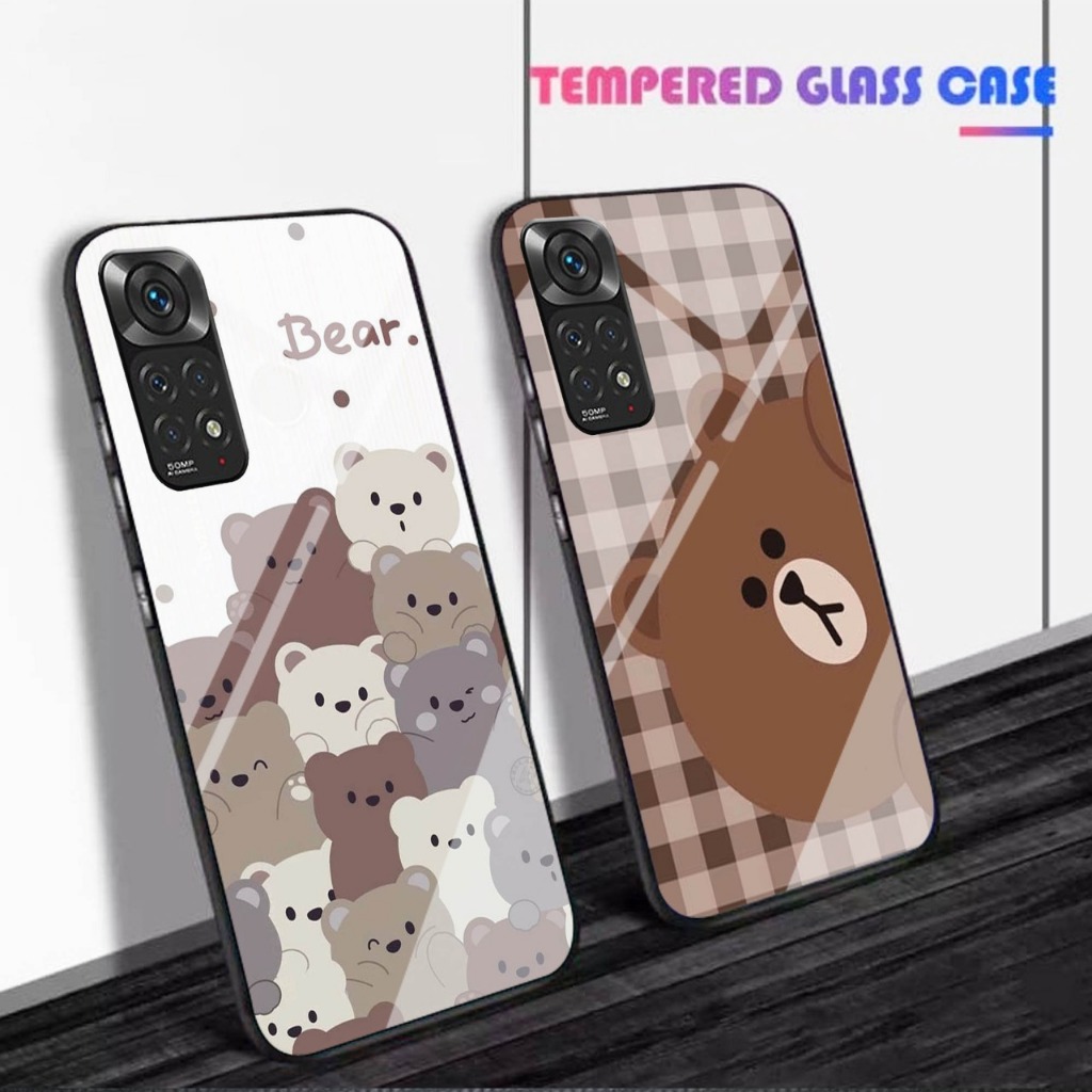 Case Kaca Redmi Note 11 - Kesing Hp Redmi Note 11 - Case Kaca Kilau  Redmi Note 11  - Case  Redmi No