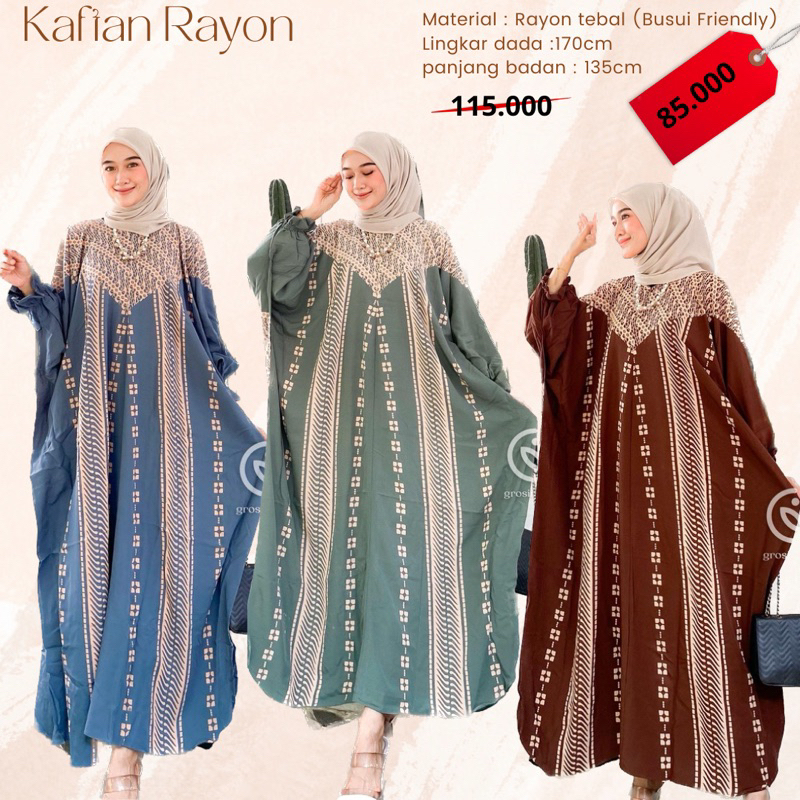 kaftan rayon //kaftan rayon tebal  // kaftan murah