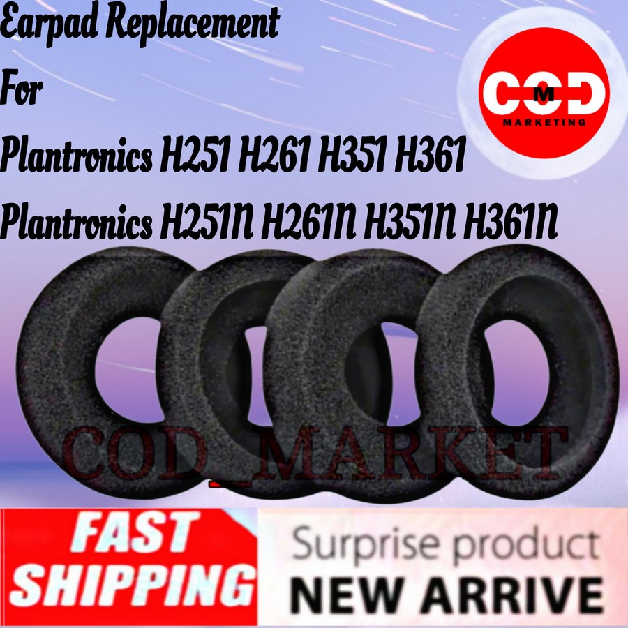 Earcup Earpad Busa Headset Plantronics H251 H261 H351 H361 H251N H261N