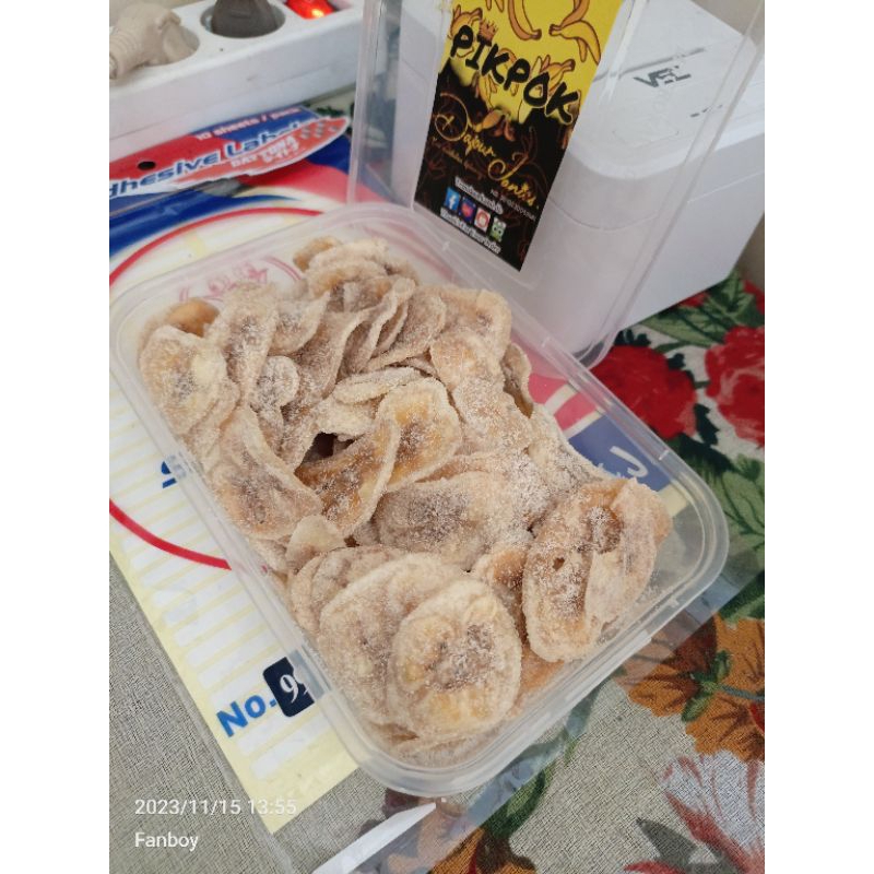 

Keripik pisang BBQ pikpok