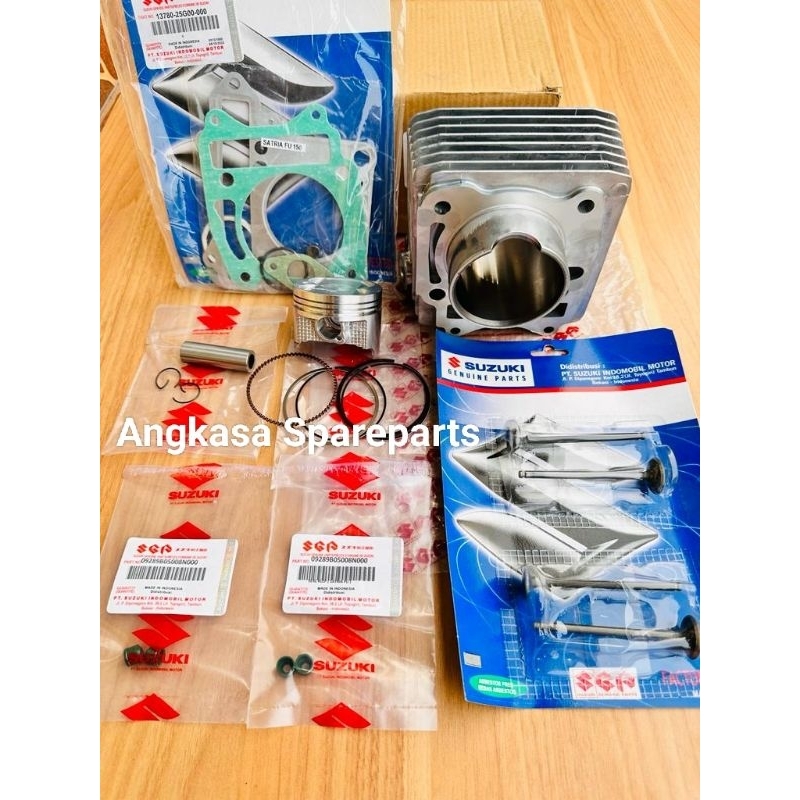 Blok Seher Komplit + Klep Set Suzuki Satria Fu 150 old Satria Fu Lama Original SGP