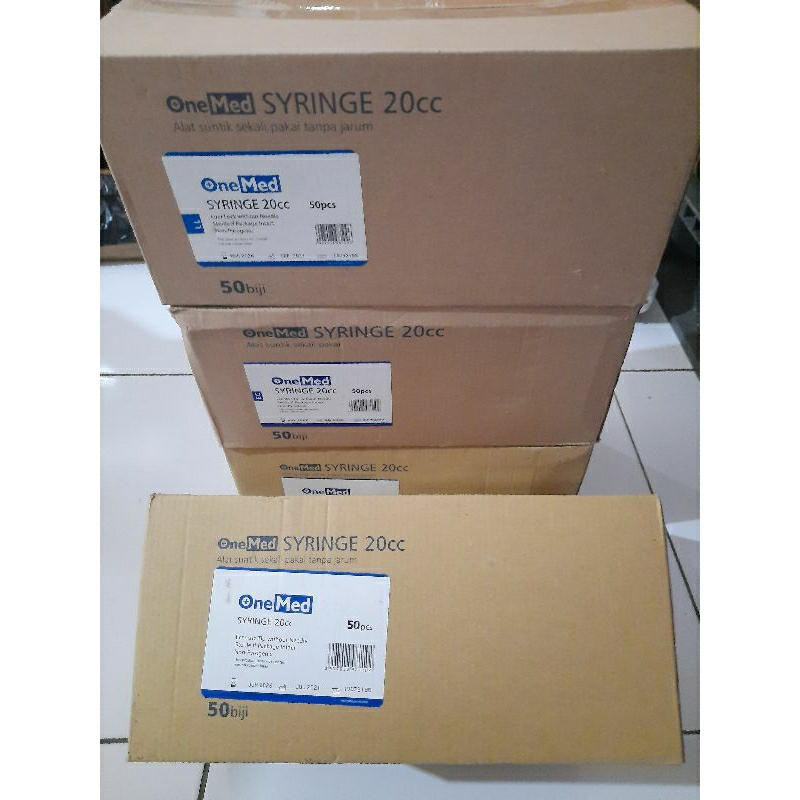 Spuit 20cc Onemed / Suntikan 20cc onemed perbox isi 50pcs