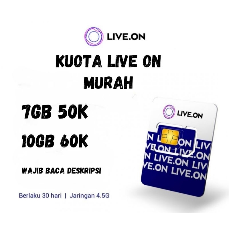 KUOTA LIVE ON 7GB + 1000GB