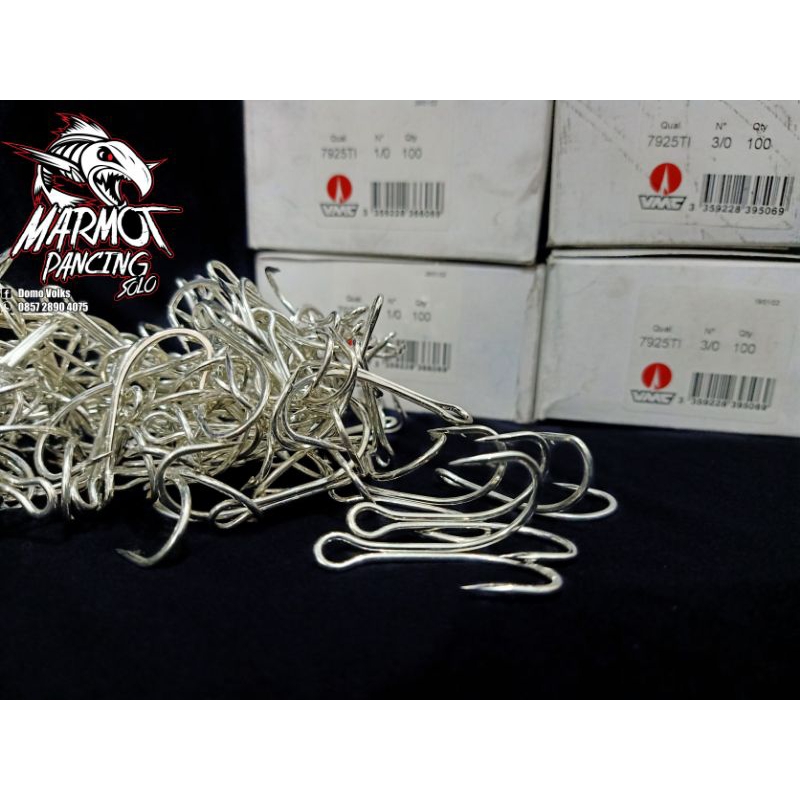 DOUBLE HOOK VMC 7925TI MADE IN FRANCE PER BOX ISI 100PC