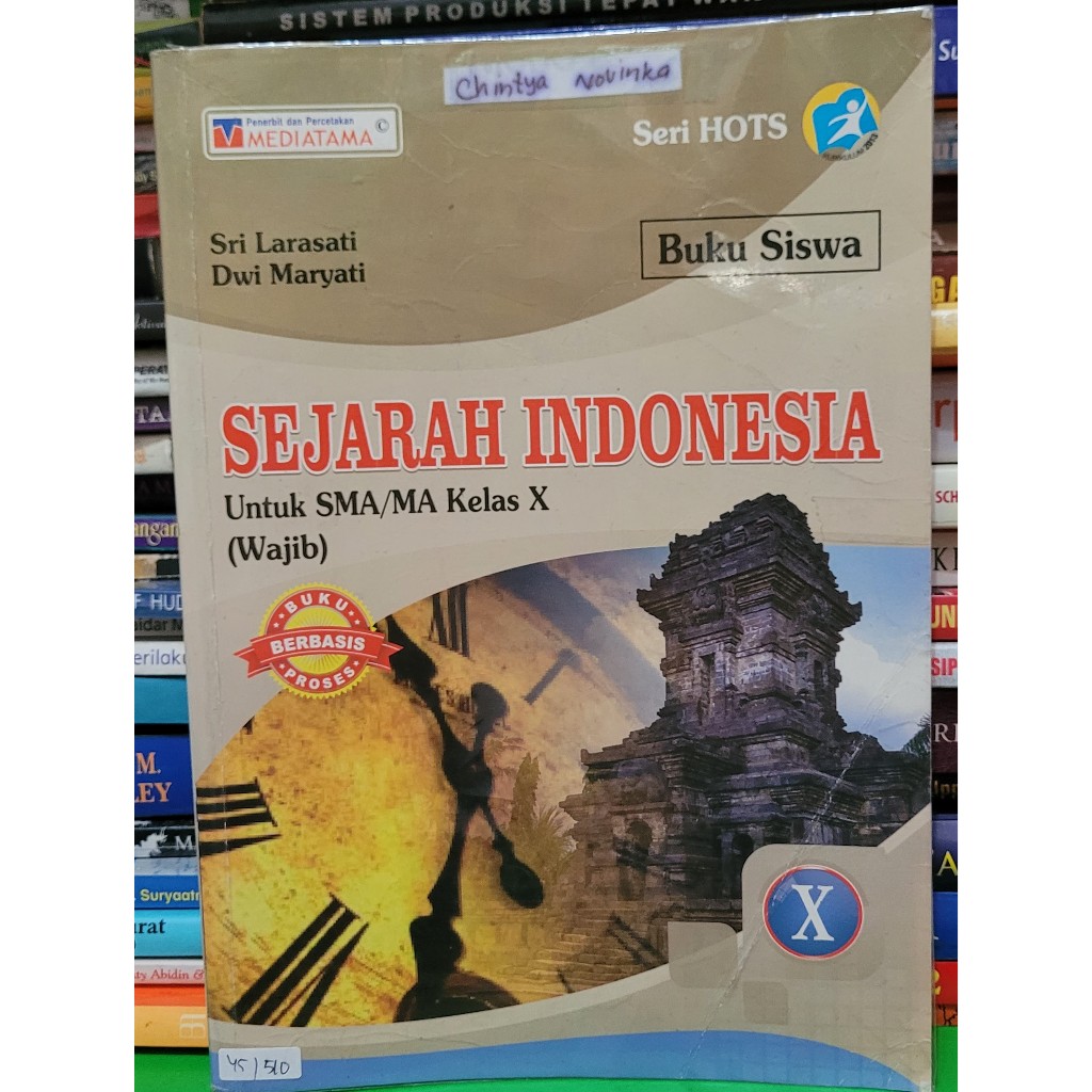 BUKU BEKAS MEDIATAMA - BUKU SISWA SEJARAH INDONESIA KELAS 1 SMA K13 REVISI