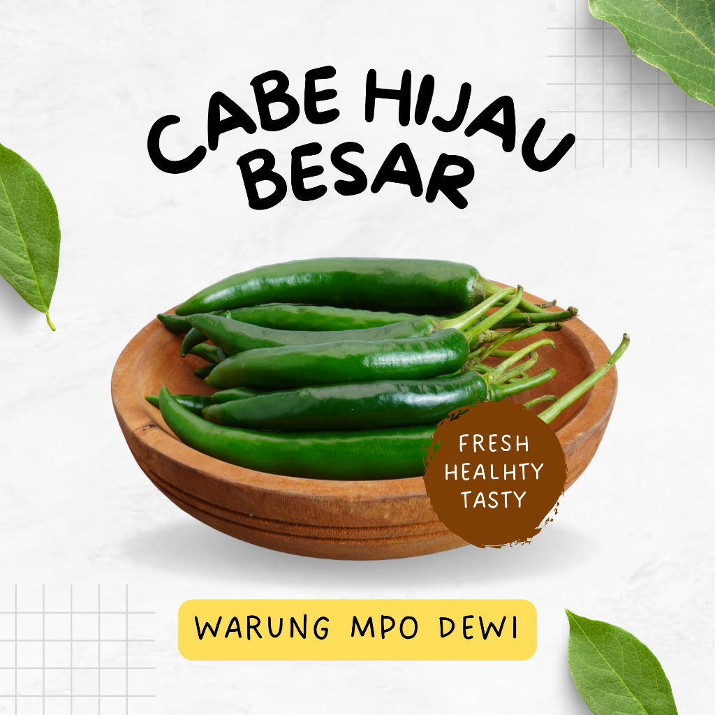 

Cabai Hijau Besar / Cabe Hiijau Besar