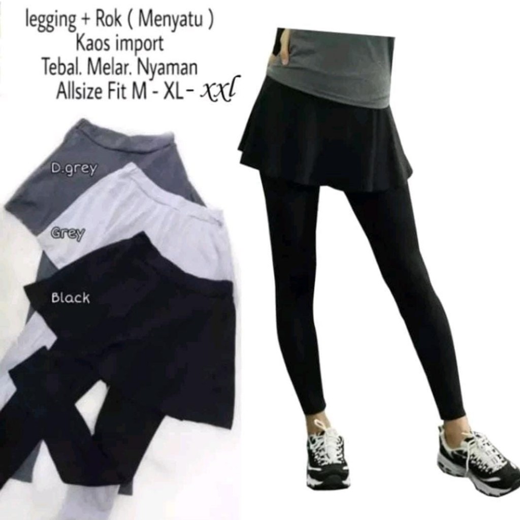 Leging Rok Polos/Leging rok Senam