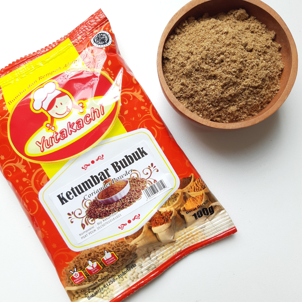 

Ketumbar Bubuk 100 Gram Yutakachi / Coriander Powder / Bumbu Rempah Murni Alami