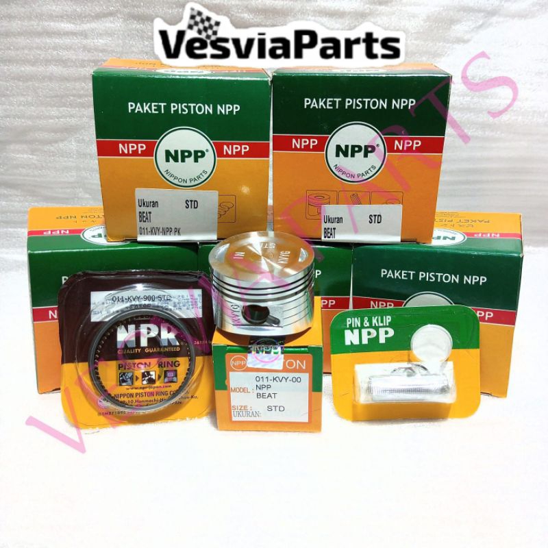 PISTON KIT SEHER SET BEAT LAMA BEAT KARBURATOR KVY  NPP