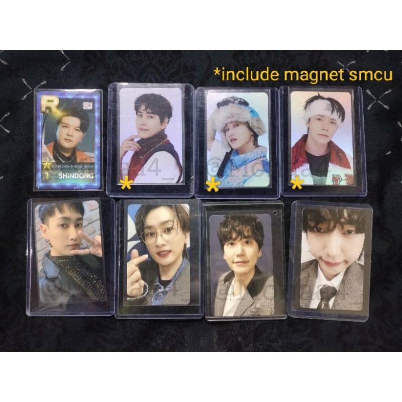Super Junior Donghae Eunhyuk Kyuhyun Yesung Shindong photocard smcu magnet