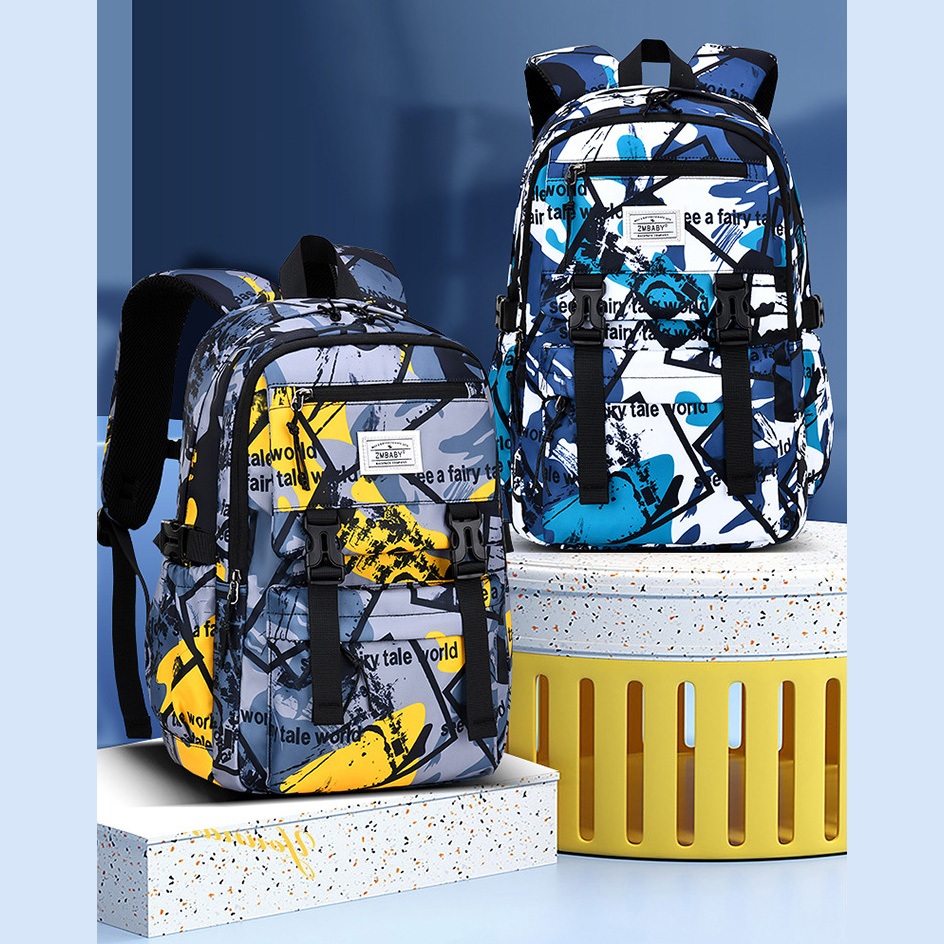 Tas Anak Laki Laki Ransel Sekolah SD SMP SMA Import Anti Air Waterproof