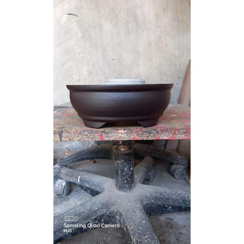 POT BONSAI SEMEN SERUTAN HALUS BULAT 15×7
