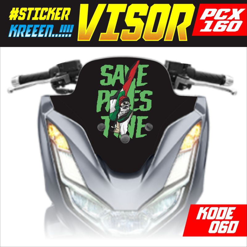 Striping Sticker Variasi Visor PCX 160 Variasi Palistine