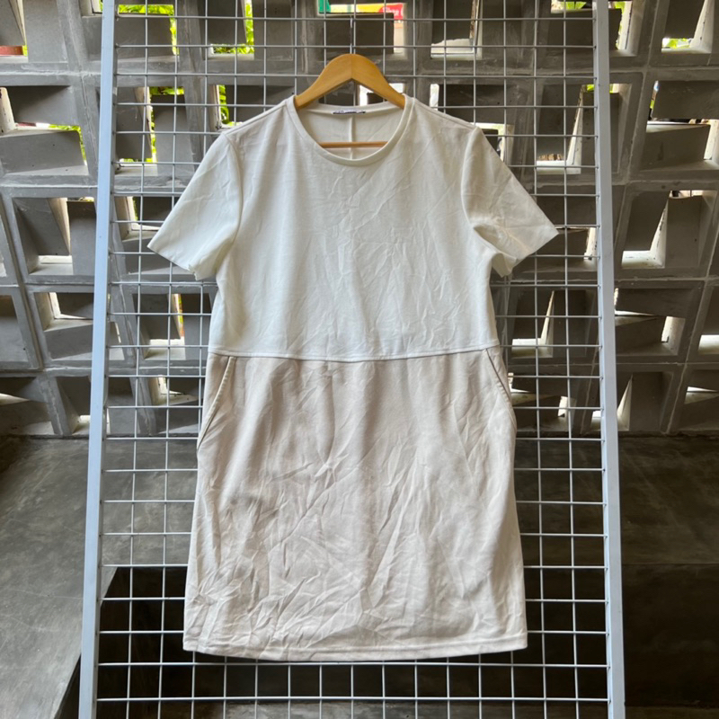 Zara two tone mini dress, zara mini dress
