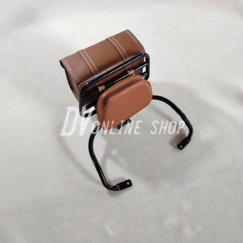 READY Backrack + Jok Sandaran + Sidebag untuk motor listrik Uwinfly T3 dan smooth zuzu/VOLTA