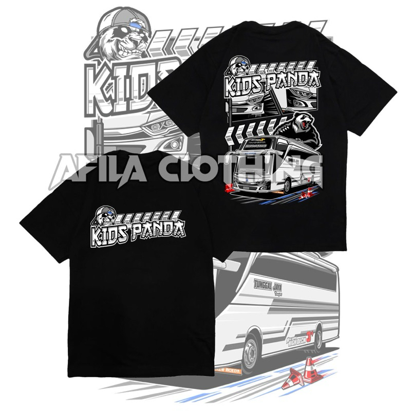 (BISA COD) Kaos Anak anak Bus Tunggal Jaya Kids Panda Spesial Edition