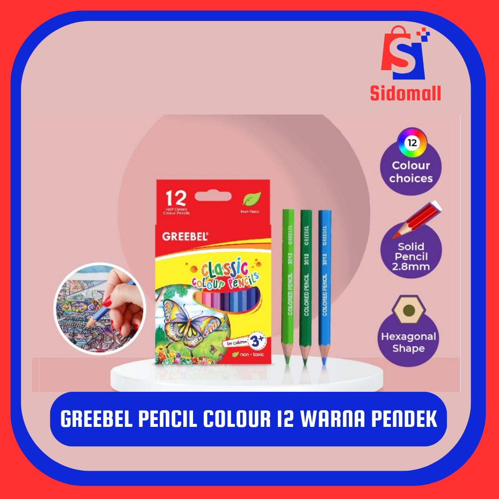 

GREEBEL PENCIL COLOUR 12 WARNA PENDEK | GREEBEL PEWARNA 12 WARNA PENDEK | GREEBEL PENSIL WARNA 12 WARNA PENDEK