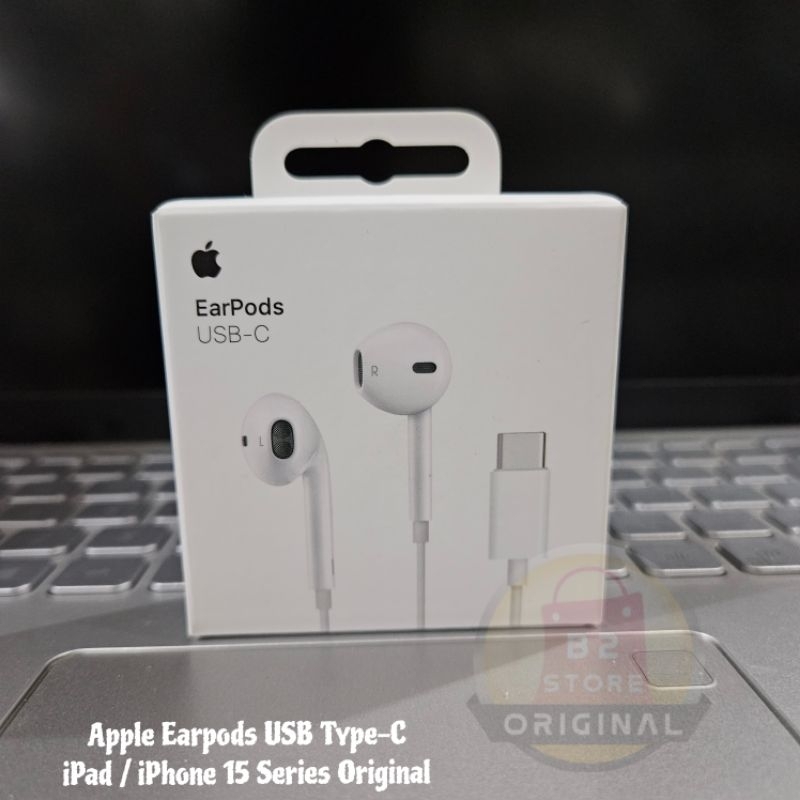 Handsfree Earphone EarPods USB Type-C Headset iPhone 15 Pro Max - iPad