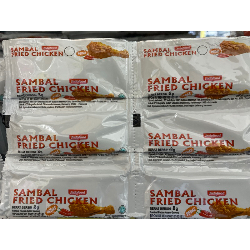 

sambal fried chicken pedas 8gr 1 rtg 24