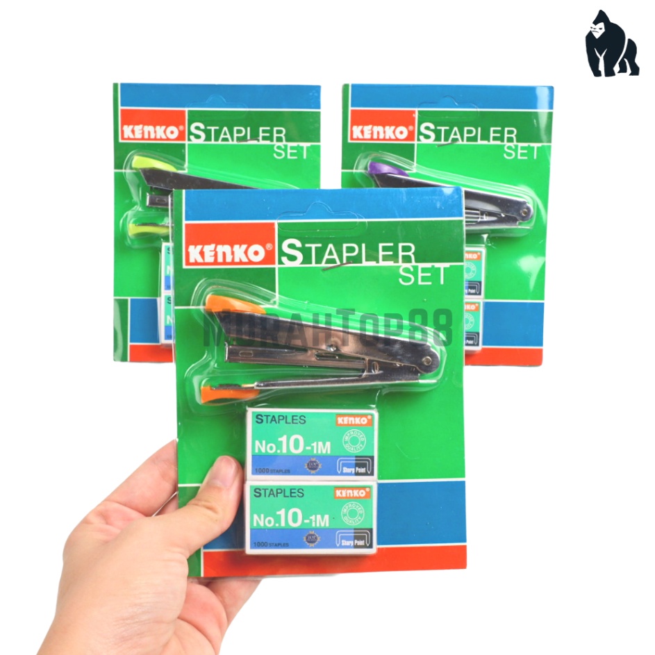 

Best Produk Stapler Set Kenko HD-10 Mesin dan Isi / Paket Staples Hekter Jepretan Kecil dengan Refill No. 10-1M Kemasan Blister Card