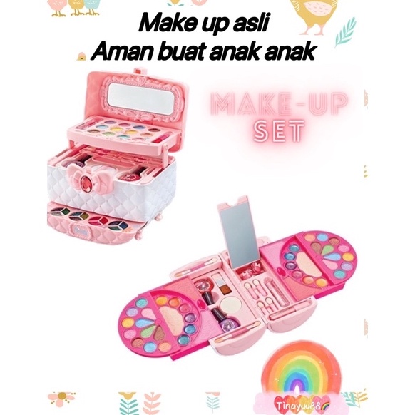 Terkini children make up bag pretend plays mainan dandan anak bentuk tas- kado anak cewek - kado ana