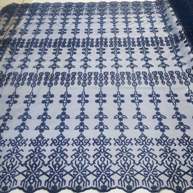 (COD) Kain Tulle Sapto | Kain Kebaya Meteran | Kain Tulle Bordir | Kain Kebaya Modern