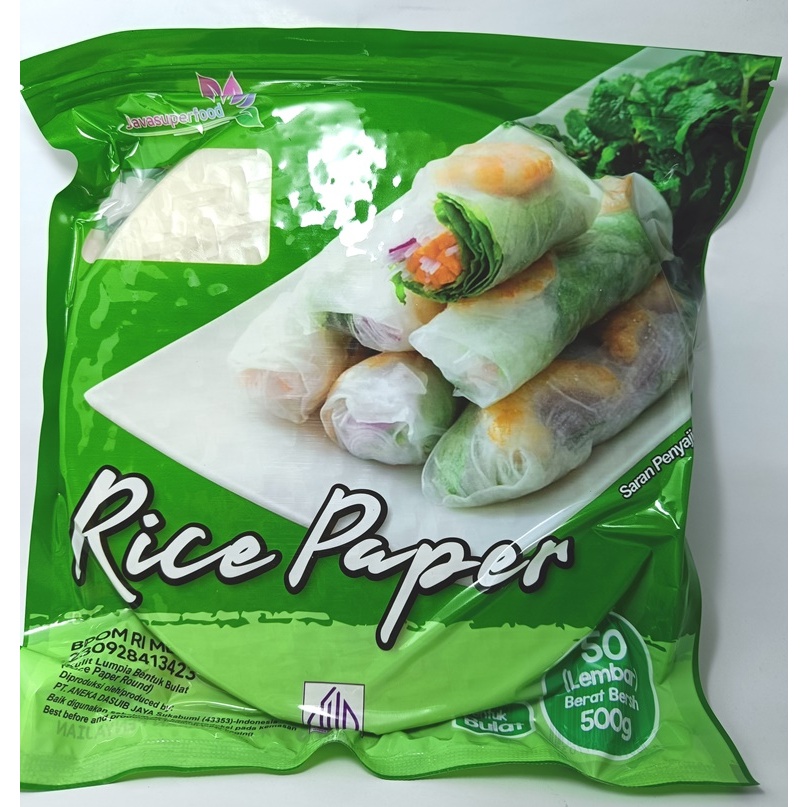 

Rice Paper Halal BULAT / Banh Trang High Quality Kulit Lumpia Vietnam Bulat Diameter 22 cm Java super Food