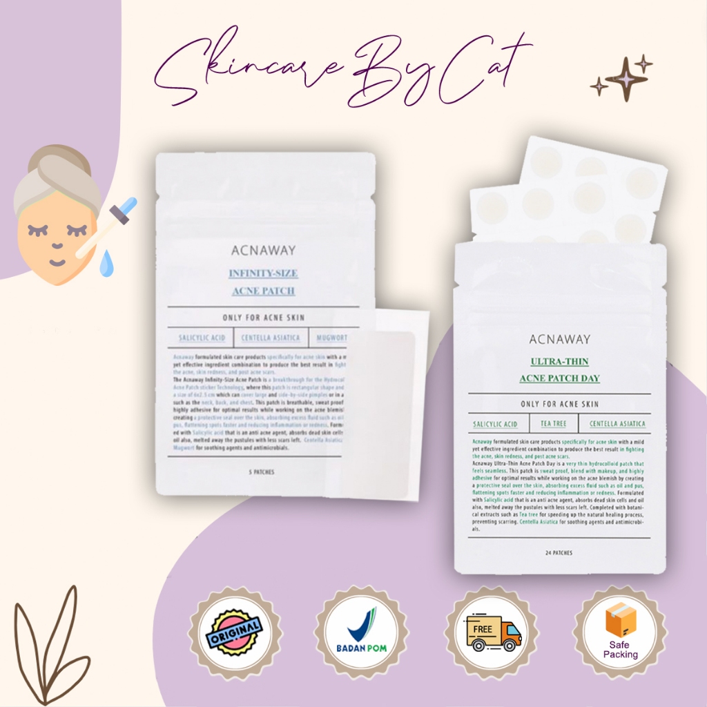 ACNAWAY Infinity Size Acne Patch | Acnaway ULTRA THIN Acne Patch | ACNAWAY Sticker Jerawat