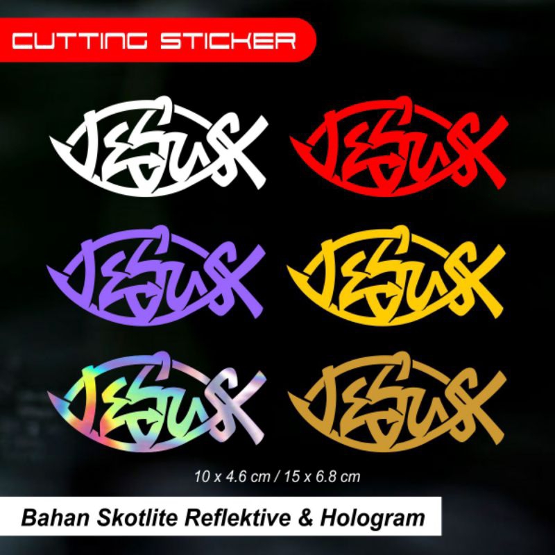 

STICKER CUTTING JESUS STIKER ROHANI KRISTEN
