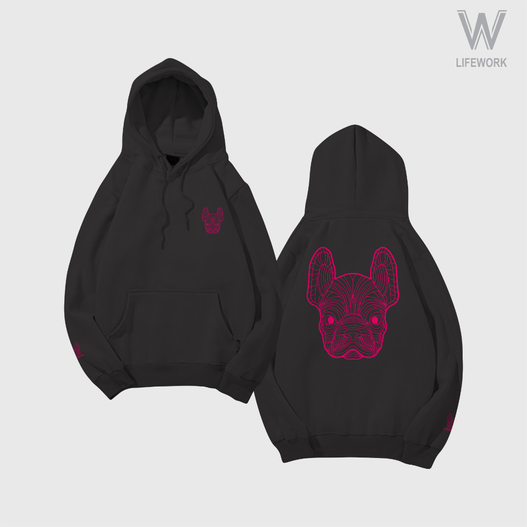 HOODIE ANJING LIFEWORK TERBARU / SWEATER HOODIE PRIA WANITA OVERSIZE / SWEATER HODIE PRIA DISTRO ORI