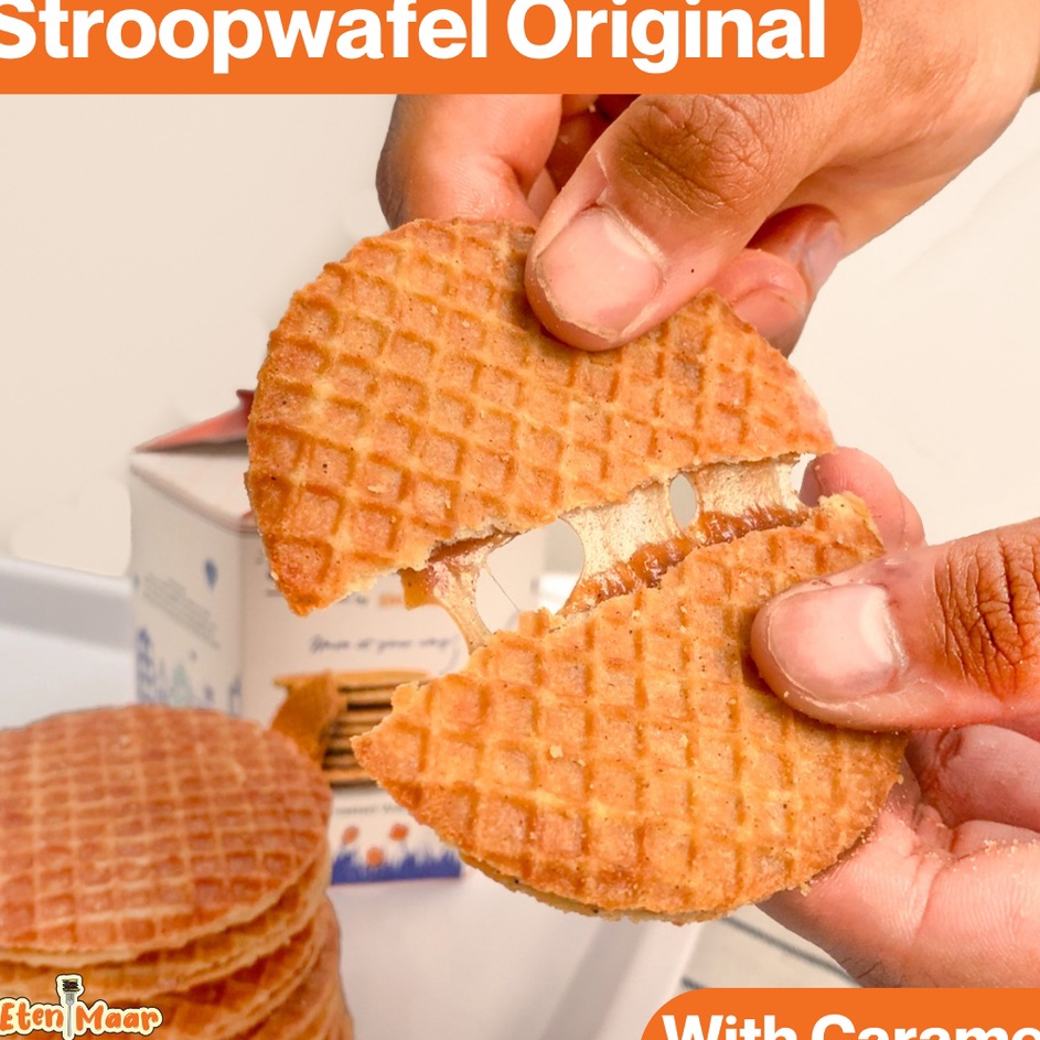 

Terkini Original Stroopwafel by Eten - Snack Waffle manis dari Belanda Ready