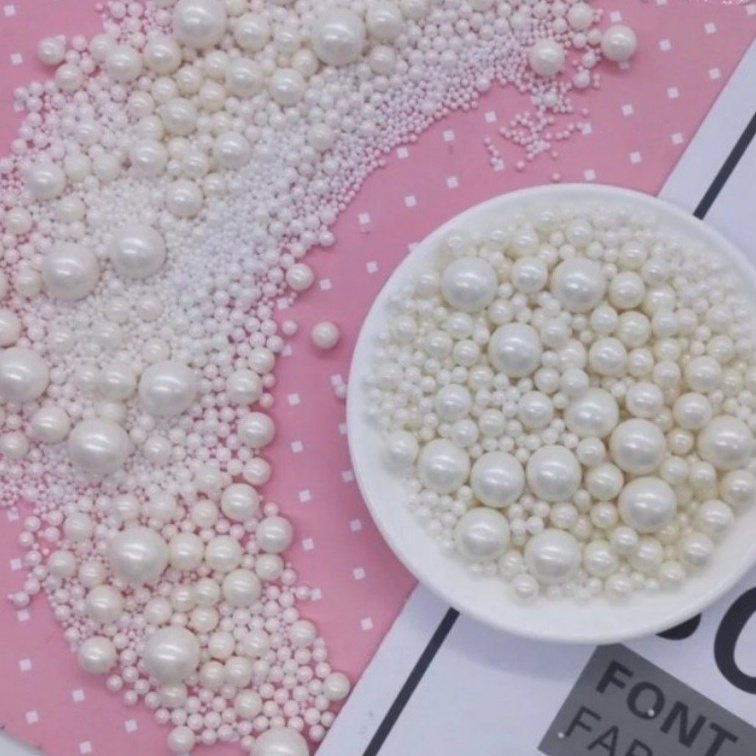 

Laris Edible Sprinkles PEARL WHITE Hiasan Dekorasi Kue Sprinkel Mutiara Diskon Promo