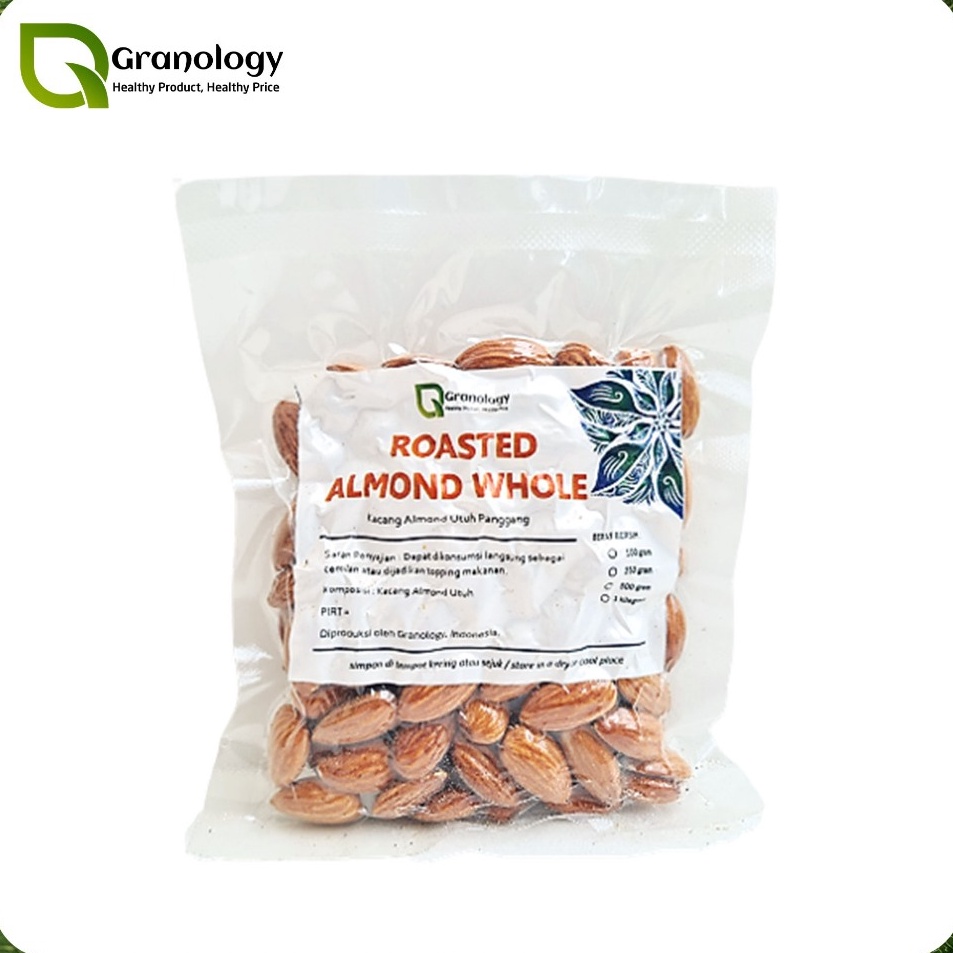 

Best Produk Roasted Whole Almond / Kacang Almond Utuh Oven (100 gram) by Granology Terlaris