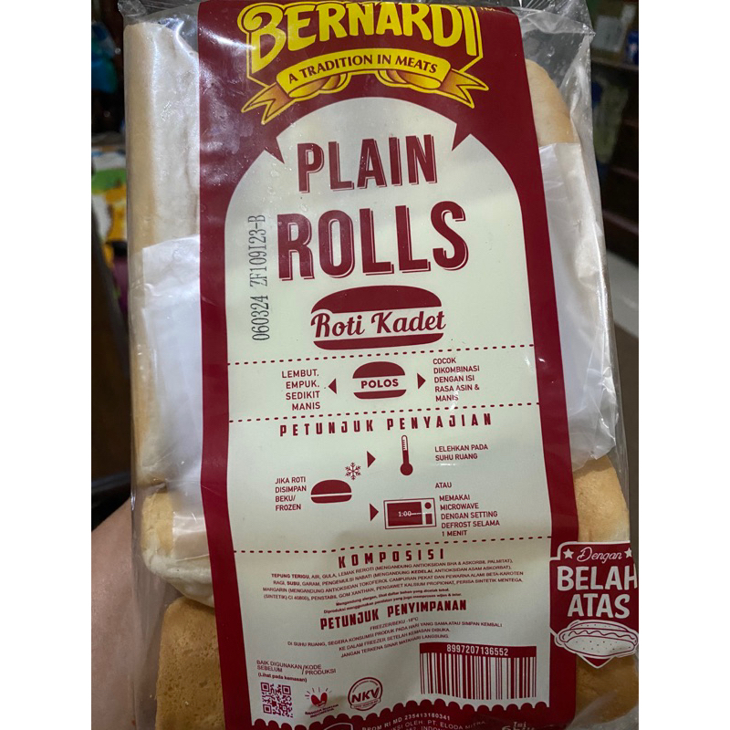 

roti hot dog plan bernadi isi 6 long